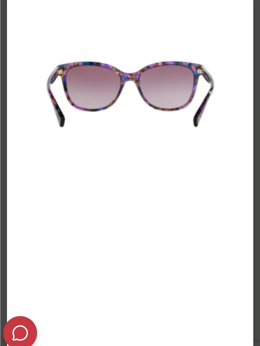 Coach Multicolor Purple Cat-Eye Sunglasses